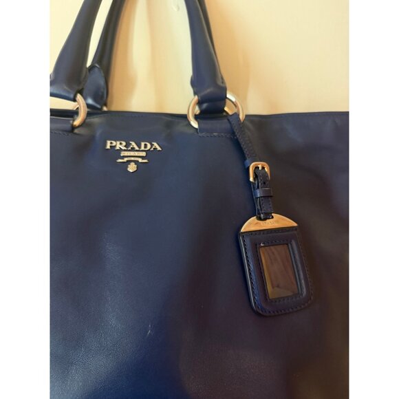 Prada Dark Blue Large Handbag - Picture 3 of 4